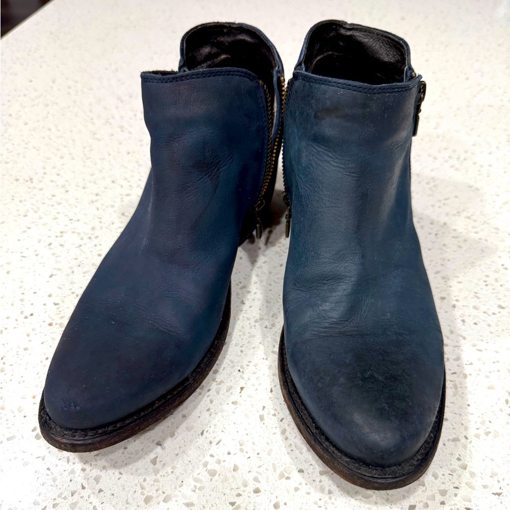 Liberty Black Blue Stonewashed Booties